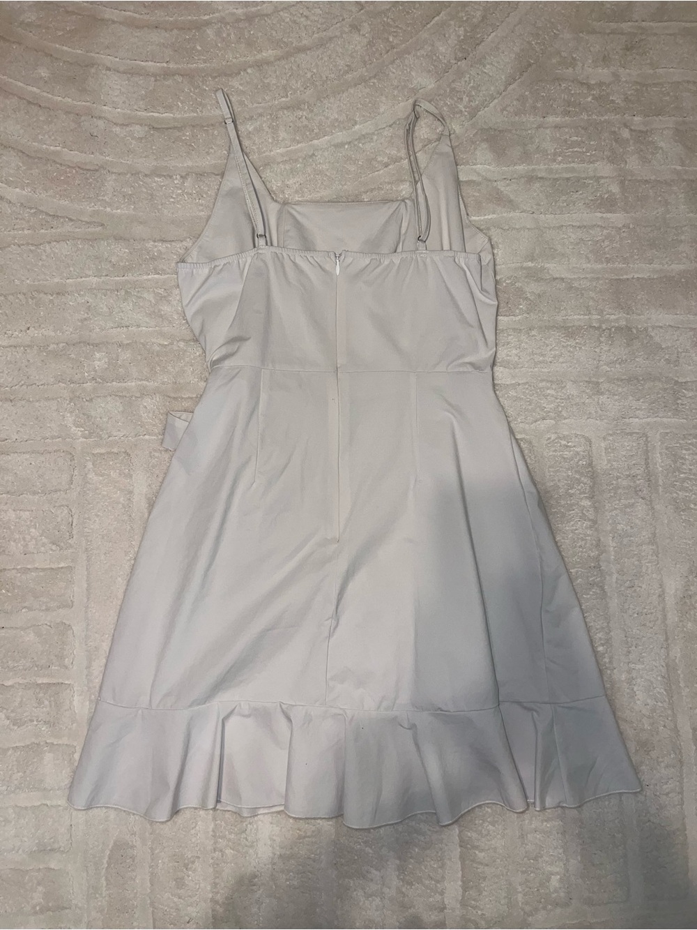Cream/ivory Ruffle Mini Dress - Picture 4 of 5